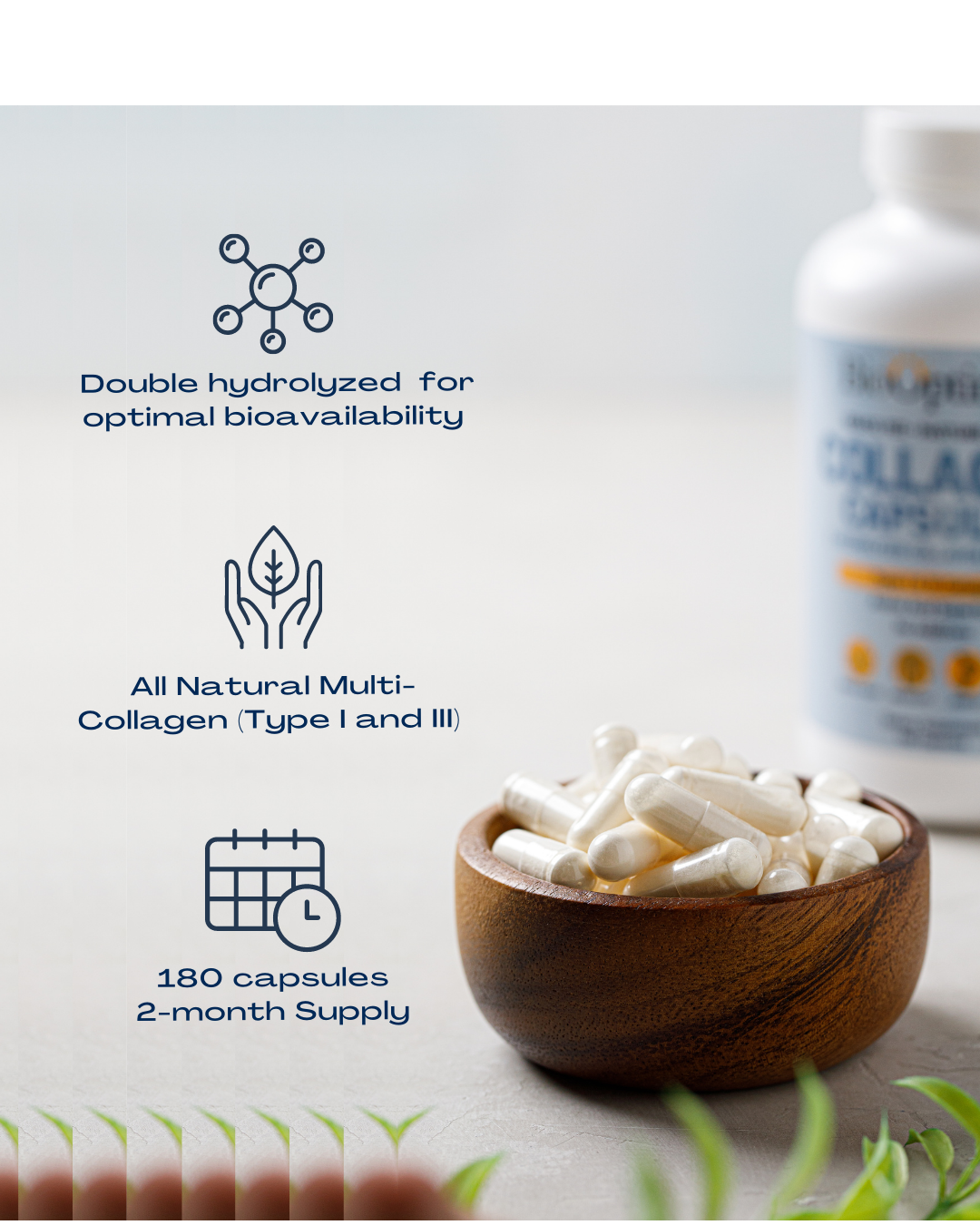 BioOptimal Collagen Capsules- Image 3
