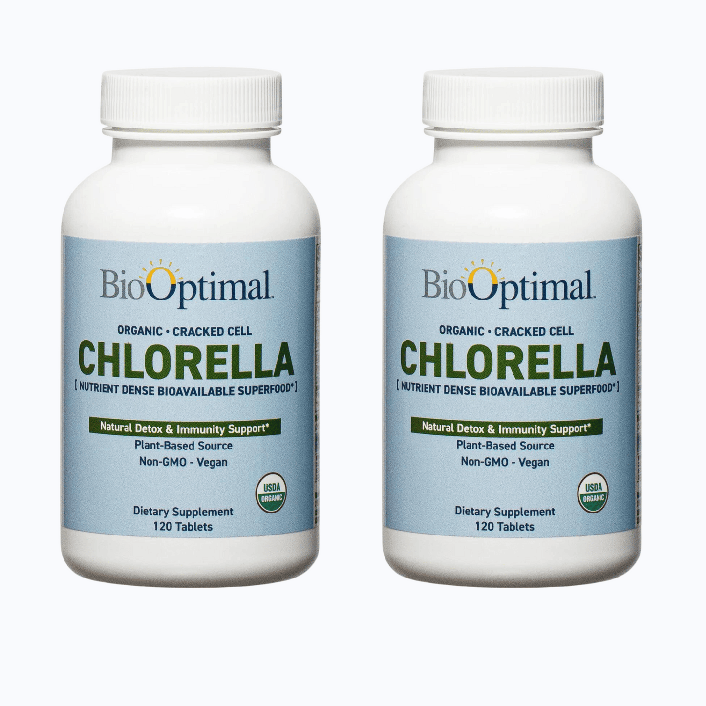 BioOptimal Chlorella Tablets - Organic | Kosher | High Potency, Pure Chlorella raw superfood, Broken Cell Wall | High in Protein, no additives