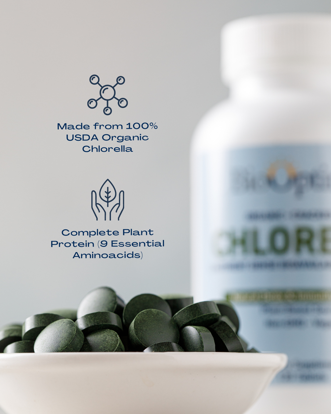 BioOptimal Organic Chlorella Tablets - Image 8