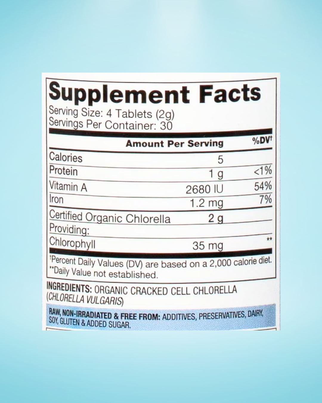 BioOptimal Organic Chlorella Tablets - Image 2
