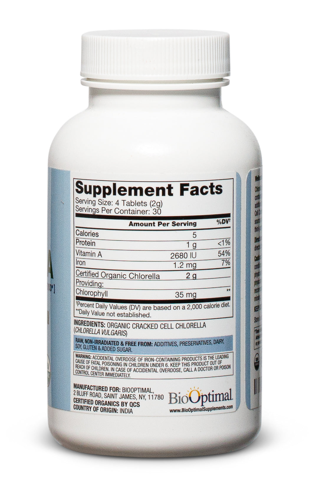 BioOptimal Chlorella Tablets